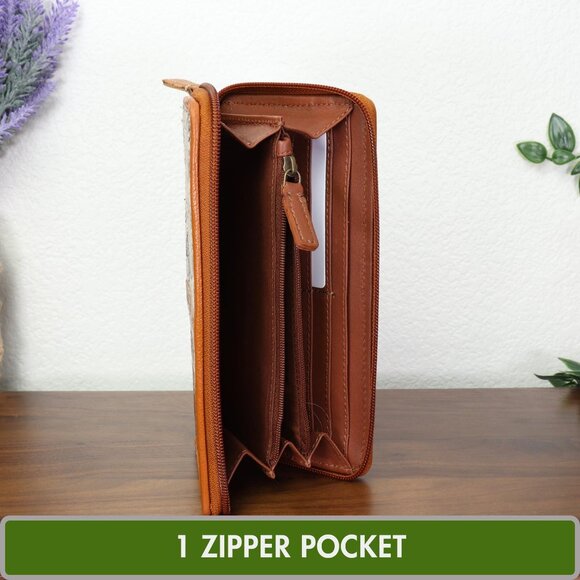 NEW Myra Bag EXCLUSIVE Floral Wallet Emboldened Leather Vintage Fashion - Picture 7 of 9